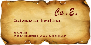 Csizmazia Evelina névjegykártya